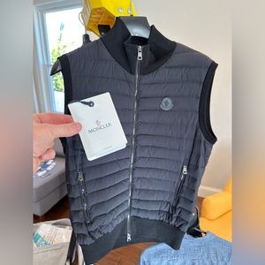 Moncler Maglia Tricot Gilet Black
